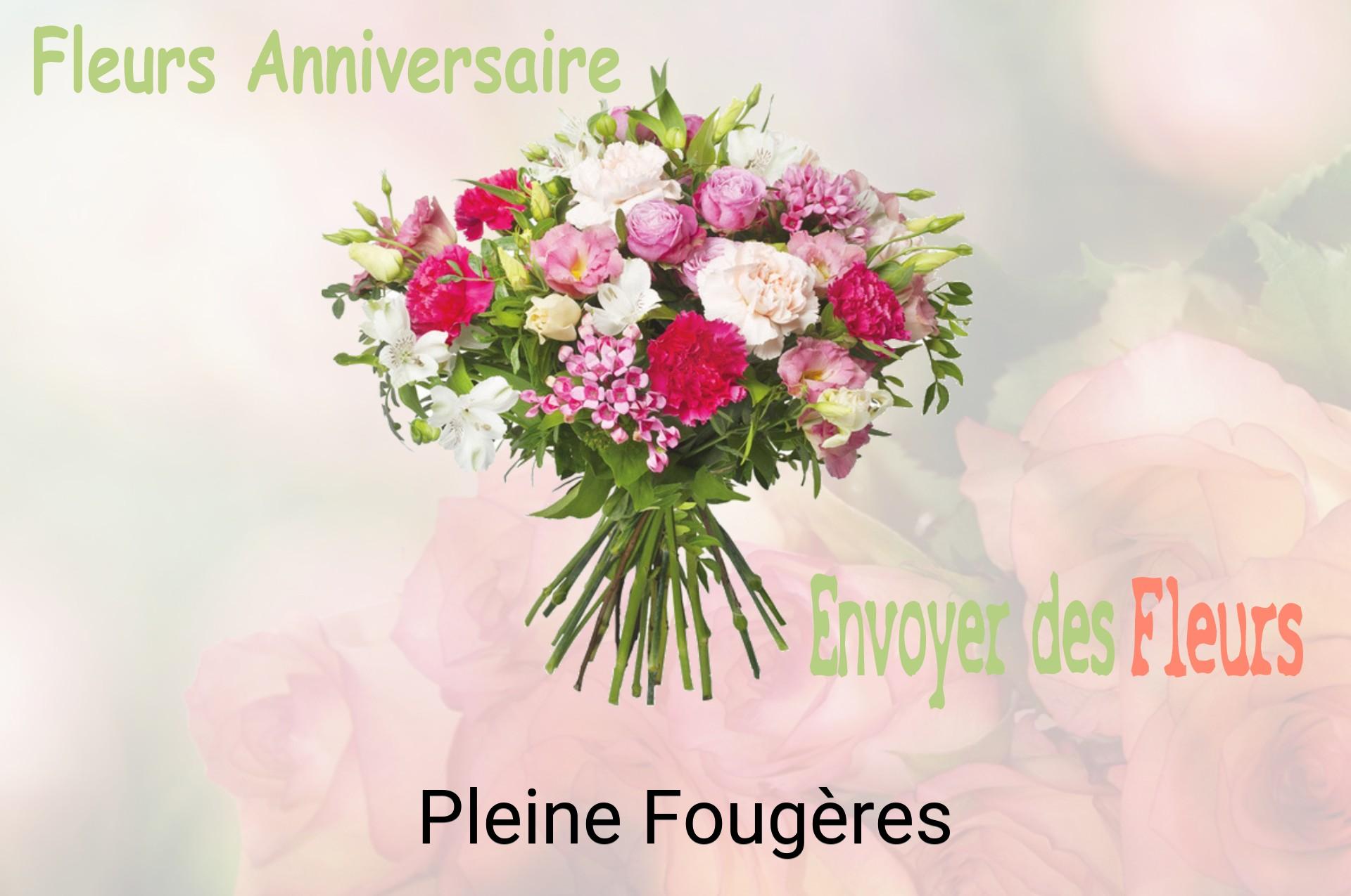 Bouquet de fleurs d’anniversaire livré à Pleine-Fougères